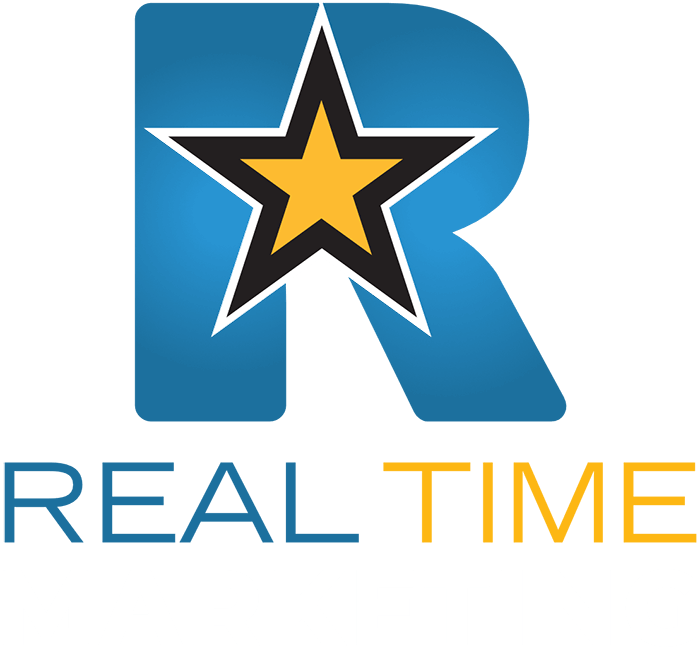 Real Time Reviews Logo Light - Vertical
