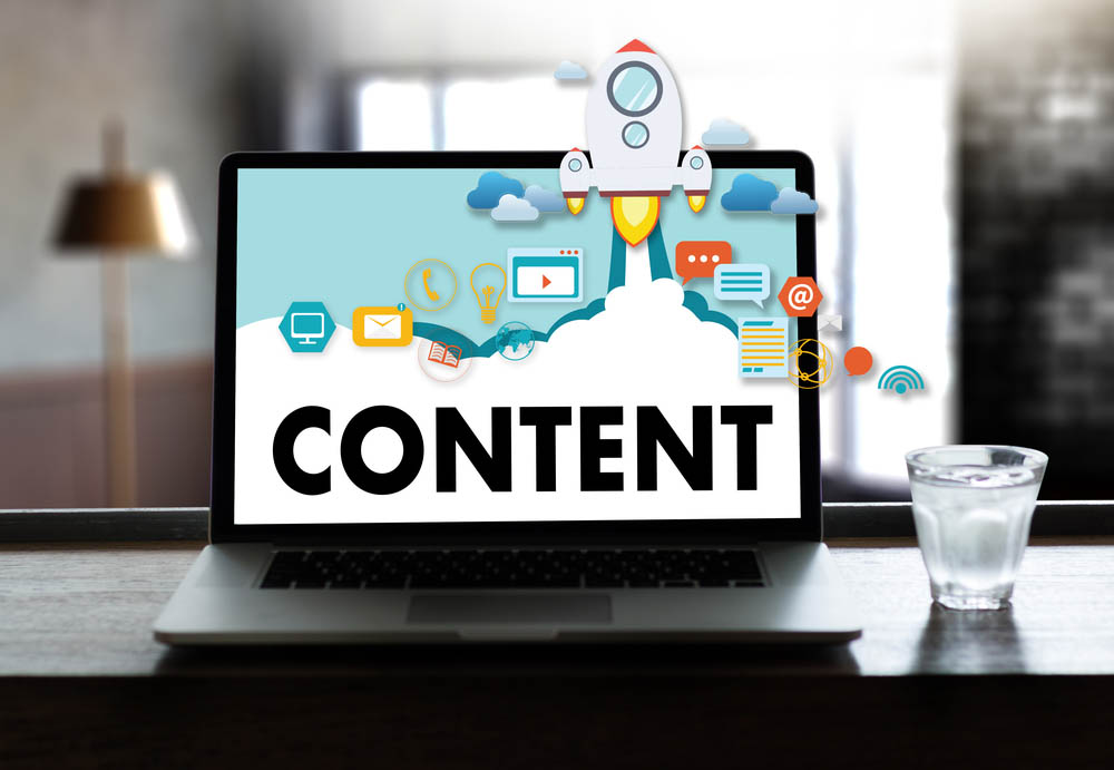 content marketing Content Data concept