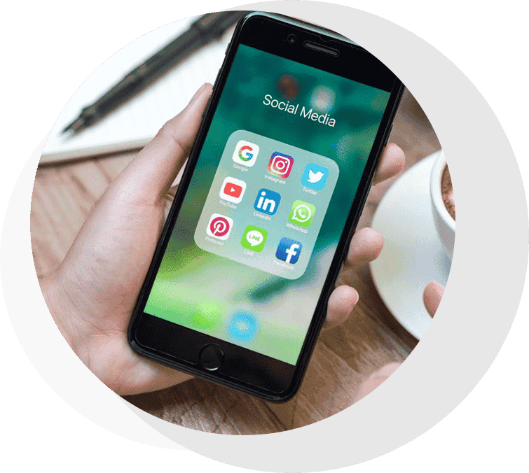 various social media platform logos