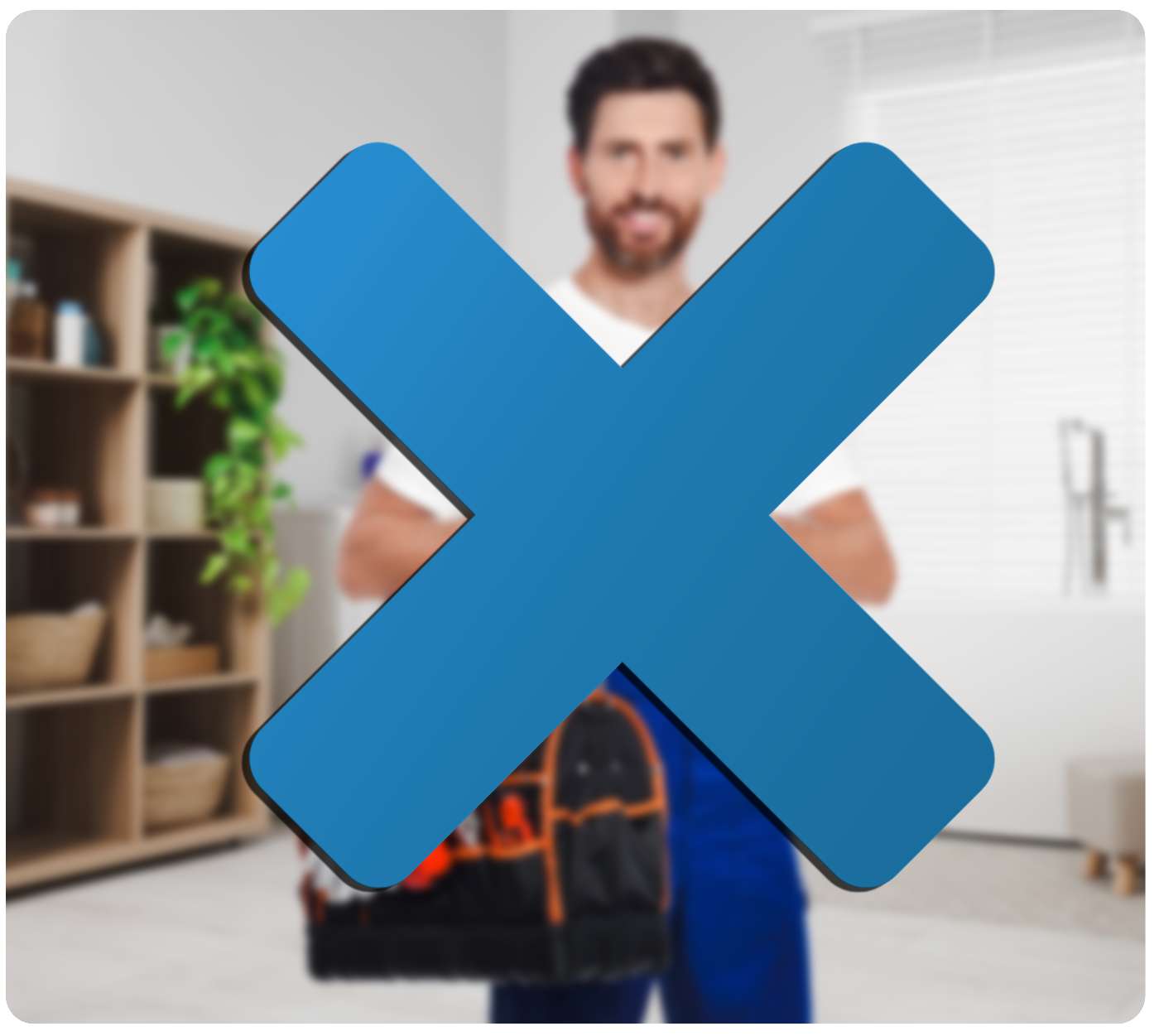 Stock photo with X