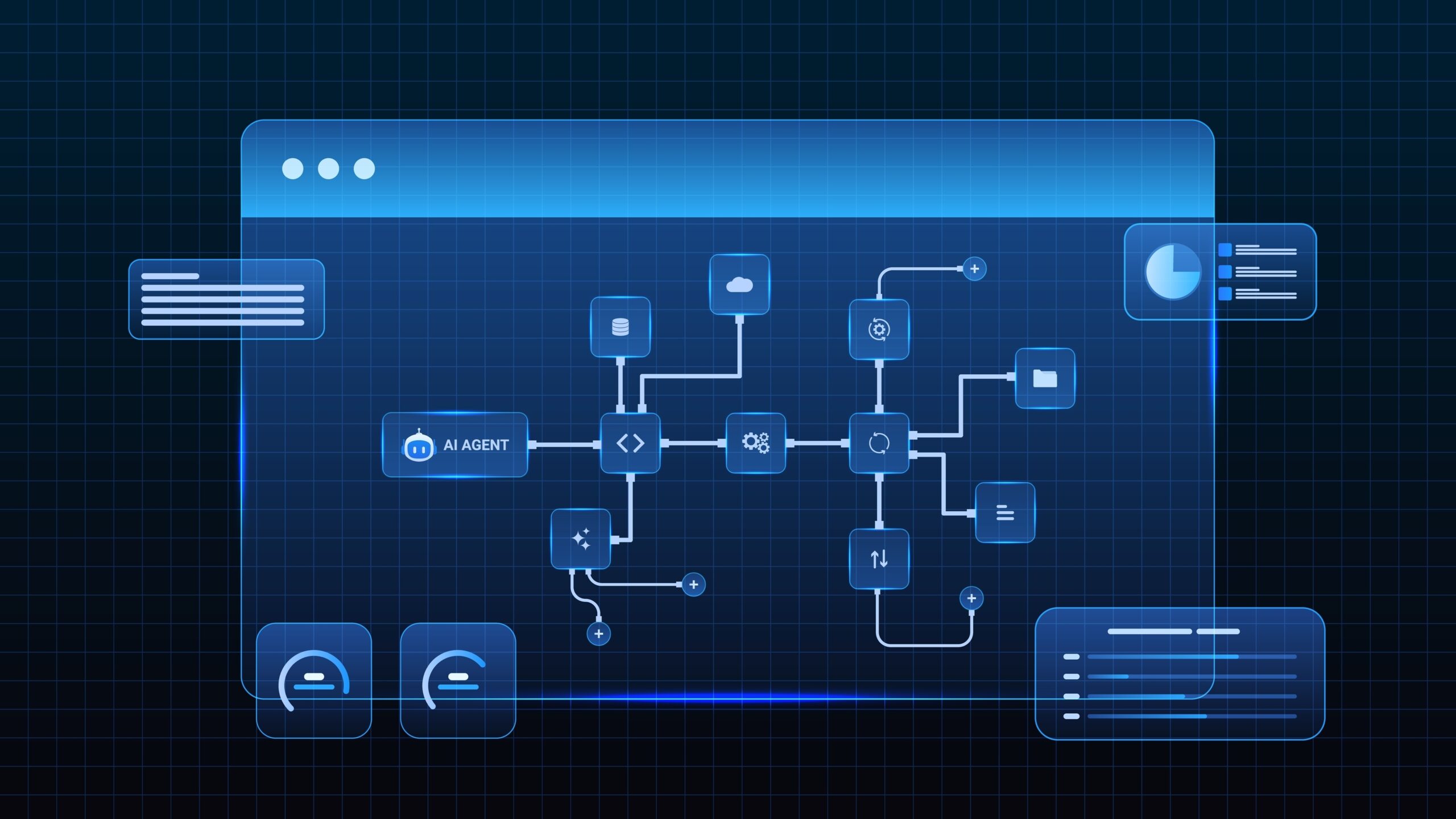 server data flow diagram connecting website, Meta Ads, and CRM system with tracking signals